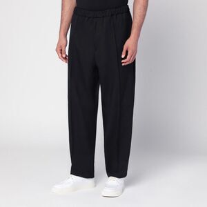 Jil Sander Men's Black Technical Gabardine Trousers